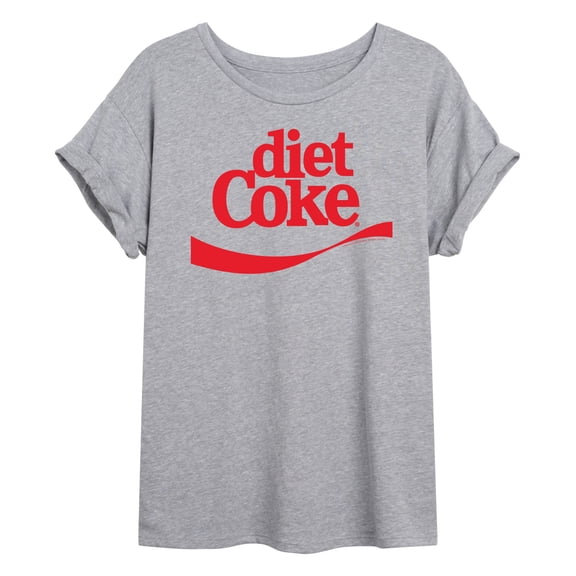 Coca-Cola - Red Logo - Juniors Oversized Graphic T-Shirt