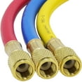 thumbnail image 2 of Master Gauge Set For Refrigeration Charging, Quick Coupler Ensures Hassle-Free Connections, Durable And Reusable Hoses With Temperature In Celsius Display, 3Pcs High Pressure, 2 of 5