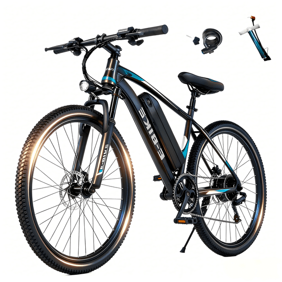 26IN 749W Mountain Ebike, 7-Speed 25MPH 45Miles Electric Bicycle 36V 12AH Battery Adult Electric Bike UL2849