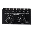 thumbnail image 1 of Audio 3.5mm Switch Controlador De Interruptor Splitter, 6 3.5mm IN 1 3.5mm Out, Negro, 1 of 8