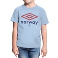 thumbnail image 2 of Umbro Kids Norway Diamond Logo T Shirt (Light Blue, XS-XL), 2 of 4