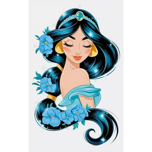 Cartoon princess DIY 5D Diamond Painting Kits for Adults Diamond Art Fairy Diamond Painting Full Drill Beginners Craft Kits for Home Wall Decor Gifts, 12x16 inch