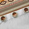 thumbnail image 4 of Feelyou Western Boho Aztec Blackout Curtains Set of 2 (52x84 Each) for Teens, Orange Tribal Square Window Curtains, Vintage Fashion Style Curtains and Drapes, Window Curtains Home Decor, 4 of 6