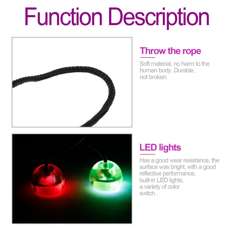 LED Light Up Fidget YoYo Ball Toy Finger  Stress Relief Toy kids 