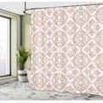 thumbnail image 5 of Ambesonne Pastel Shower Curtain, Geometrical, 69"Wx84"L, Beige Pink White, 5 of 5