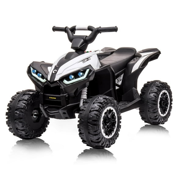 QinaQin ATV montable para niños de 12V, cuatrimoto eléctrica con control remoto, ideal para paseos al aire libre con manejo divertido y estilo todoterreno