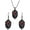 Black, variant on Gothic Rose Glass jewelry Set for Women Vintage Rose Earrings Necklace Set Dark Punk Style Earrings Necklace Red Purple Roses Earring Necklaces Halloween Mystic Witch Jewelry Gift Accessories