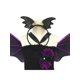 thumbnail image 5 of NiñOs NiñAs Halloween Cosplay Disfraces Malla Patchwork Vestido/Falda + Alas + Diadema/Sombrero XBTCLXEBCO Vestido Negro;2 Años, 5 of 6