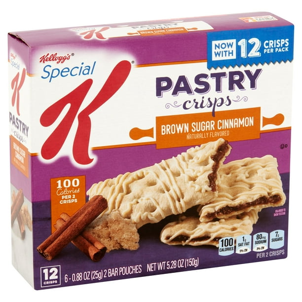 Kellogg's Special K Brown Sugar Cinnamon Pastry Crisps, 0.88 oz, 6