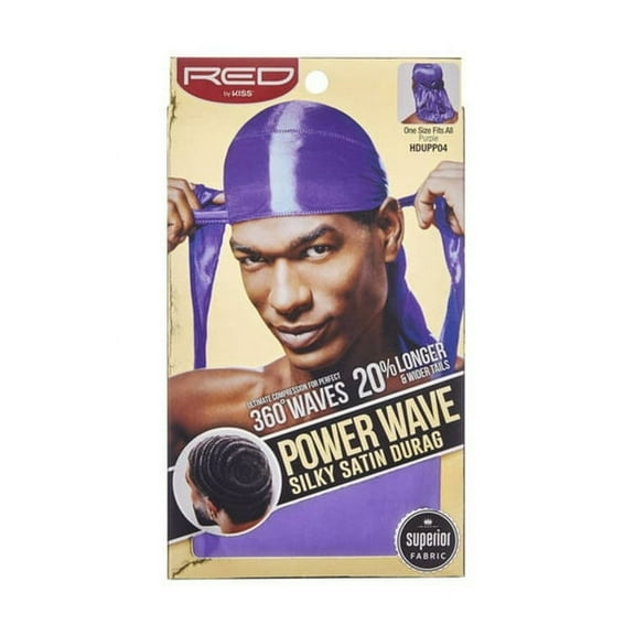 Red by Kiss Power Wave Silky Durag, Purple HDUPP04