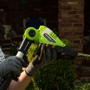Earthwise LPHT12022 20 Cordless Electric 20 Volt Pole Hedge Trimmer (2Ah Battery and Charger Include)