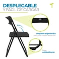 thumbnail image 4 of Set 10 Sillas Plegables Uso Rudo Resistente para Eventos Jardín Exterior Fiesta, 4 of 6