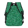 thumbnail image 4 of Lsque Green Glitter Pattern Casual Backpack for School, Work, Travel – Adjustable Straps, Multiple Compartments – Ergonomic Design, Fits Laptops and Tablets-One Size, 4 of 5