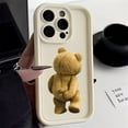 thumbnail image 2 of Case For iPhone 16 Pro Max Cases iPhone 15 Cases Cartoon Bear Silicone Phone Case For iPhone 14 13 12 11 XS XR X 7 8 Plus Cover tzw, 2 of 6
