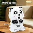 thumbnail image 3 of Voglyf Cooling Clip‑On Mini Fan for Cup & Bowl, Cute Animal Fans Coffee Chiller, Portable Small Clip‑on Cooling Fan for Coffee Mugs Bowls, Desktop Household Daily Use Drink (White Panda), 3 of 4