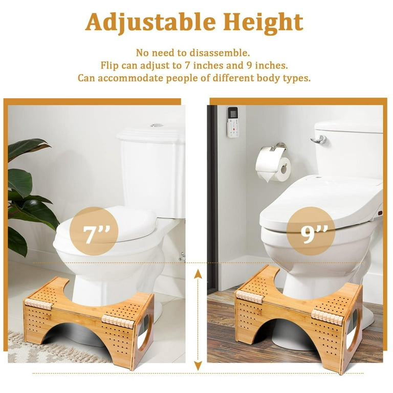 BATHROOM/TOILET SQUATTY STEP STOOL POTTY SQUAT AID FOR CONSTIPATION PILES  RELIEF