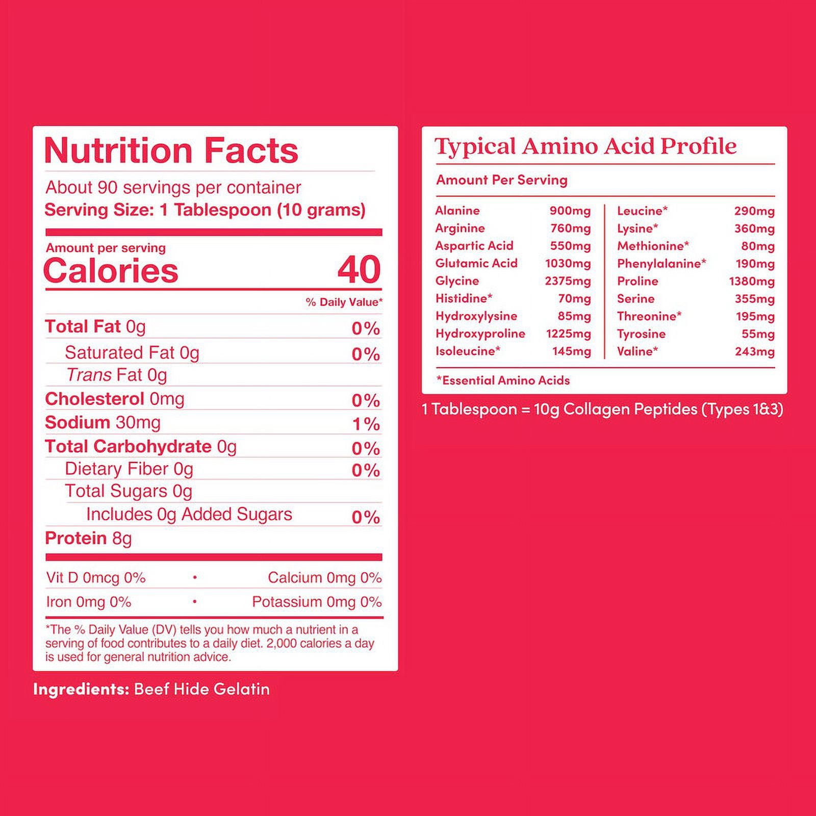 Further Food Gelatin | Grass-Fed, Pasture-Raised, Non-GMO | Unflavored, Excellent Source of Collagen | Pure Beef Gelatin Powder (Large Flexible Pouch- 90 Serving- 31.74oz)