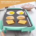 Extra Large Ceramic Nonstick Electric Griddle for Pancakes Eggs Burgers