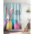 thumbnail image 4 of Easter Shower Curtain Cute Bunny Shower Curtains for Bathroom Decor Easter Eggs Bath Curtains Sets for Spring Easter Bathroom Decor Fabric Waterproof Standard 72" X 72", 4 of 6