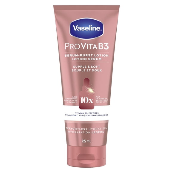 Vaseline Pro VitaB3 Serum Burst Lotion Healthy, Hydrated Skin, Lightweight Supple & Soft 10x Antioxidant Power of Vitamin C