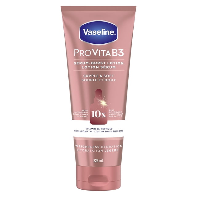 Vaseline Pro VitaB3 Serum Burst Lotion Healthy, Hydrated Skin, Lightweight Supple & Soft 10x Antioxidant Power of Vitamin C