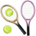 thumbnail image 3 of Oraceous Miniature Sports Tennis: 2 Sets Tennis Racket Tiny for Photo Props Model, 3 of 10