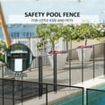 thumbnail image 3 of Domi Self-Closing Gate with Magnetic Latch & Drill Guide Bundle,Easy DIY Installation for 5FT High Pool Fences,Black, 3 of 5