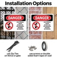 thumbnail image 3 of Non OSHA Danger Rigid Plastic Sign 24 Inch x 18 Inch - 5 Pack, 3 of 8