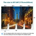 thumbnail image 3 of Peel and Stick Wallpaper Waterproof Philadelphias City Hall dusk Wall Mural Decor Self Adhesive and Removable 69in x 98in, 3 of 8