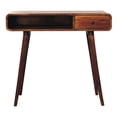thumbnail image 2 of Chestnut Writing Desk - Add A Touch Of Warmth To Your Home. Solid Wood. 36.23 In. Deep, 18.03 Wide, 31.71 High, 43.8 Lb. Heavy Wood For Home Use Stylish And . Depth, Width, Height, Weight, 2 of 6