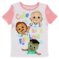 thumbnail image 3 of CoComelon Toddler Girls Cute Rainbow Short Sleeve With Shorts Pajama 2PC Set, 3 of 6