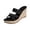 Black Sandals, variant on Platform Espadrille Sandals for Women Wedges Slides Slip On Open Toe Beach Sandals Wide Orthopedic Woven Sandal with Arch Support Beige Sandals 41