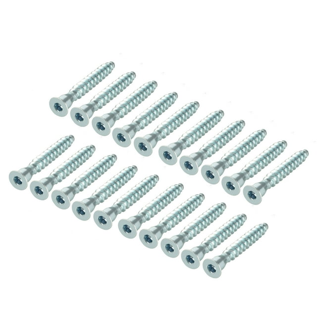 Tornillo Confirmat Uxcell para muebles 7x49mm Tornillos de madera con socket hexagonal Galvanizado 20pcs