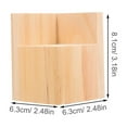 thumbnail image 2 of VERDANVERSE 4Pcs Khaki Wood Riser for Chair Leg Extenders for Height 5cm Height Increase, 2 of 8