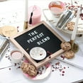 thumbnail image 3 of BE-TOOL Felt Changeable Letter Board Wooden Message Board with Letter Stickers for Home Restaurant Wedding Decorations Size 10*10 inch, Pink, 3 of 7