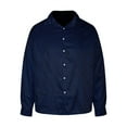 thumbnail image 6 of Aimik Up to 65% off Mens Casual Button Down Shirts Solid Long Sleeve Spread Collar Dress Shirt Summer Beach Shirt-Navy S, 6 of 6