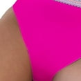 thumbnail image 5 of Efsteb High Waisted Bikini Sets for Women High Cut 2 Piece Split Swimsuit Color Block Push Up Sporty Bathing Suit (Hot Pink,L), 5 of 5