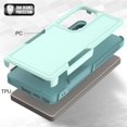 thumbnail image 4 of kmemek7-Case for Samsung Galaxy S25 Ultra, Cute Heavy Duty Shockproof Drop Proof Anti-Slip Military Grade Dual Layer Full Body 360 Protection Rugged Grip Case Back Cover with Screen Protector-Green, 4 of 4