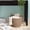 Medium Brown, variant on Lucius Round Resin Woven Wicker Basket with Handles - 13" x 13" x 13" - Black - For Clothes, Towels, Toys, Magazines Storage and Home Decoration