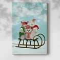 thumbnail image 2 of Christmas Christmas Owl Sled- Gallery Wrapped Canvas, 2 of 9