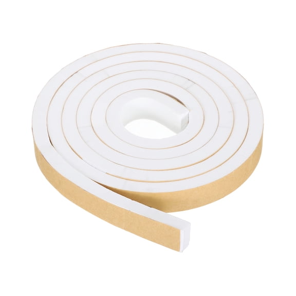Uxcell Foam Insulation Tape, 3/4" x 3/8" x 6.6FT Self Adhesive Weather Stripping Door Seal Strip for Door Soundproofing Window Air Conditioning Sealing, White