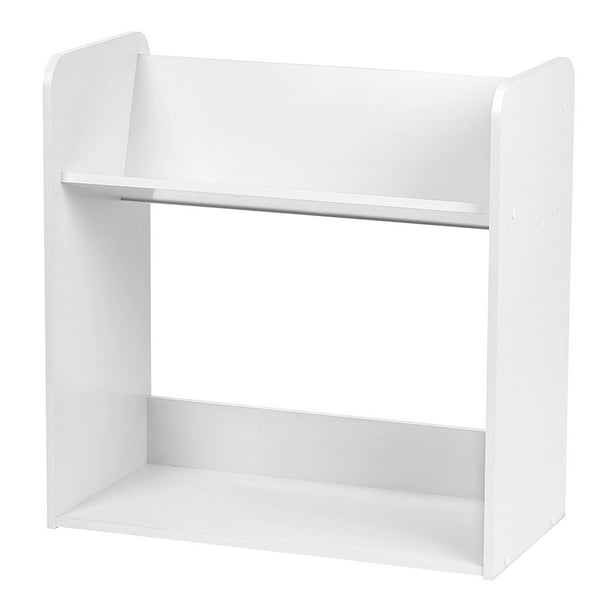 IRIS 2Tier Tilted Shelf Book Rack, White