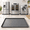 Gray, variant on 29"x29" Black Silicone Drain Pan Mat for Under Washer Dryer, Non-Slip Waterproof Leak Protector
