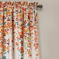 thumbnail image 2 of Weeping Flower Room Darkening Window Curtain Panels Turquoise/Tangerine 52X95+2 Set, 2 of 3