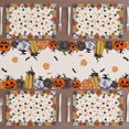 thumbnail image 2 of Spooky Pumpkin Halloween Placemats Set of 4 Table Mats for Party Home Kitchen Dining Table Decorations 12x18 Inch, 2 of 5