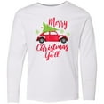 thumbnail image 3 of Inktastic Merry Christmas Ya'll with Red Car and Tree Long Sleeve Youth T-Shirt, 3 of 5