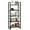 23.6"W Gray, variant on Dextrus 5-Tier Bookshelf, Ladder Bookcase, Industrial Freestanding Book Shelf Modern Open Display Storage Organizer Book Shelves for Bedroom, Living Room and Home Office, Black