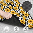 thumbnail image 3 of Kdxio Cow Print Sunflower Print Car Floor Mats Universal SUV Front Rear Floor Foot Mats 4-Piece Full Set with Non-Slip Rubber Backing Car Accessories for Most Cars, 3 of 7