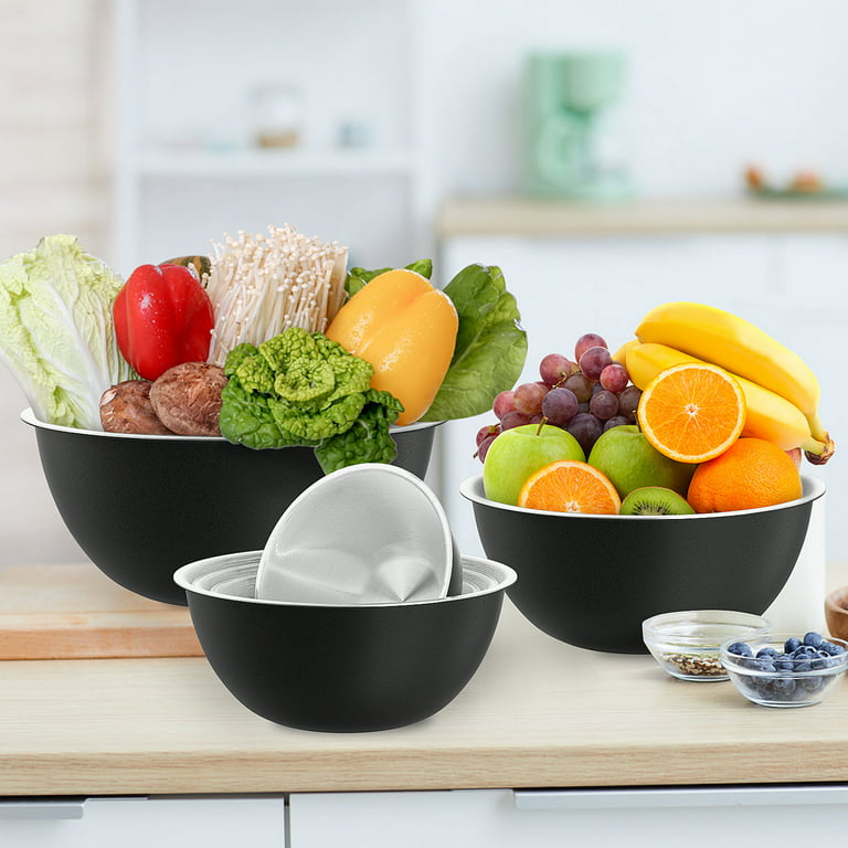 Stainless Steel 10 Piece Nested Mixing Bowl Set