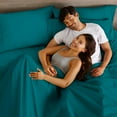 thumbnail image 2 of Bare Home Premium 1800 Ultra-Soft Microfiber Collection Sheet Set Hypoallergenic Wrinkle Resistant King, Emerald, 2 of 8